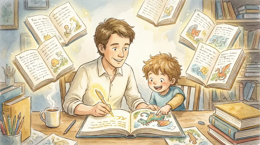 Edición de texto e ilustraciones en un cuento personalizado de CuentosIA