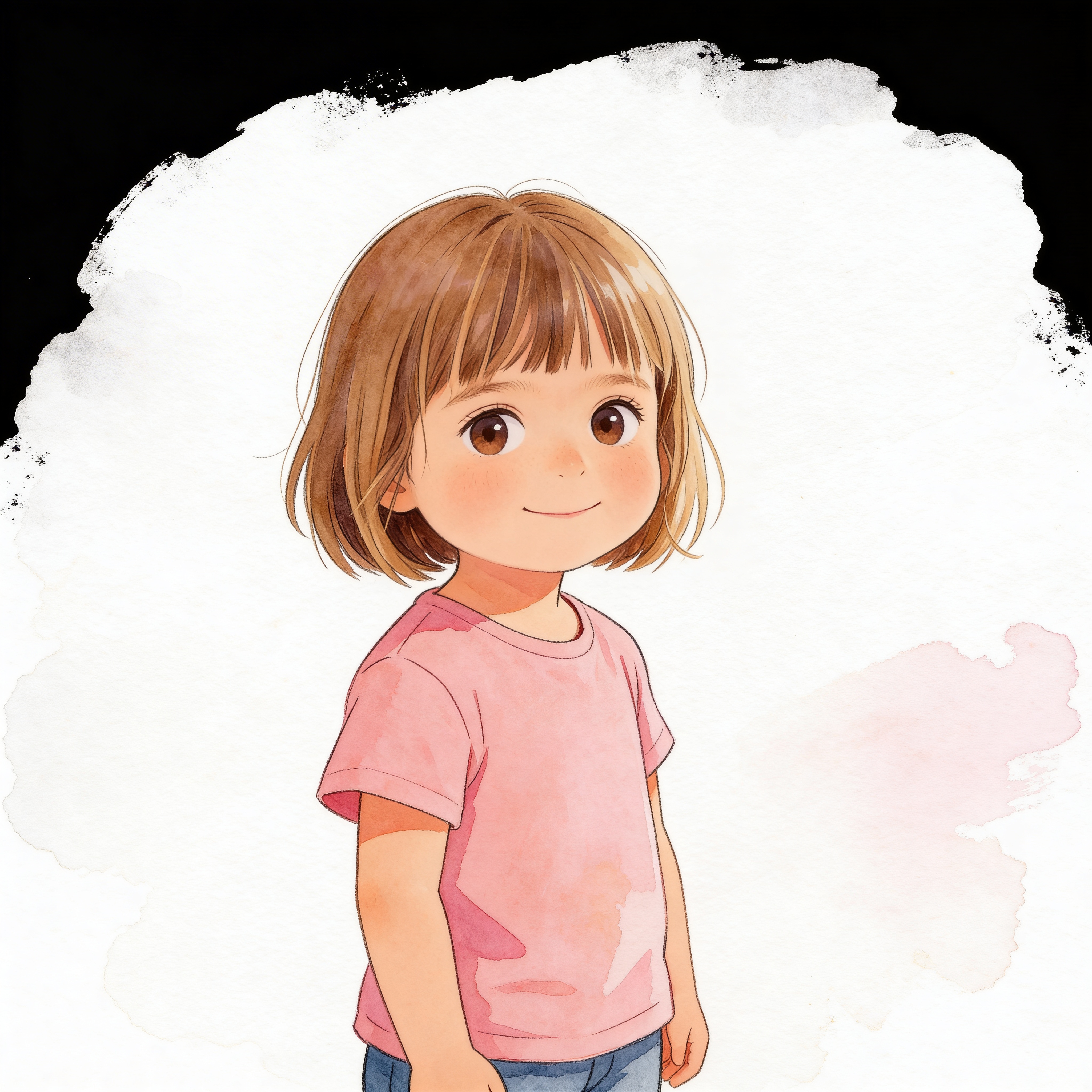 Sofía ilustrada en acuarela