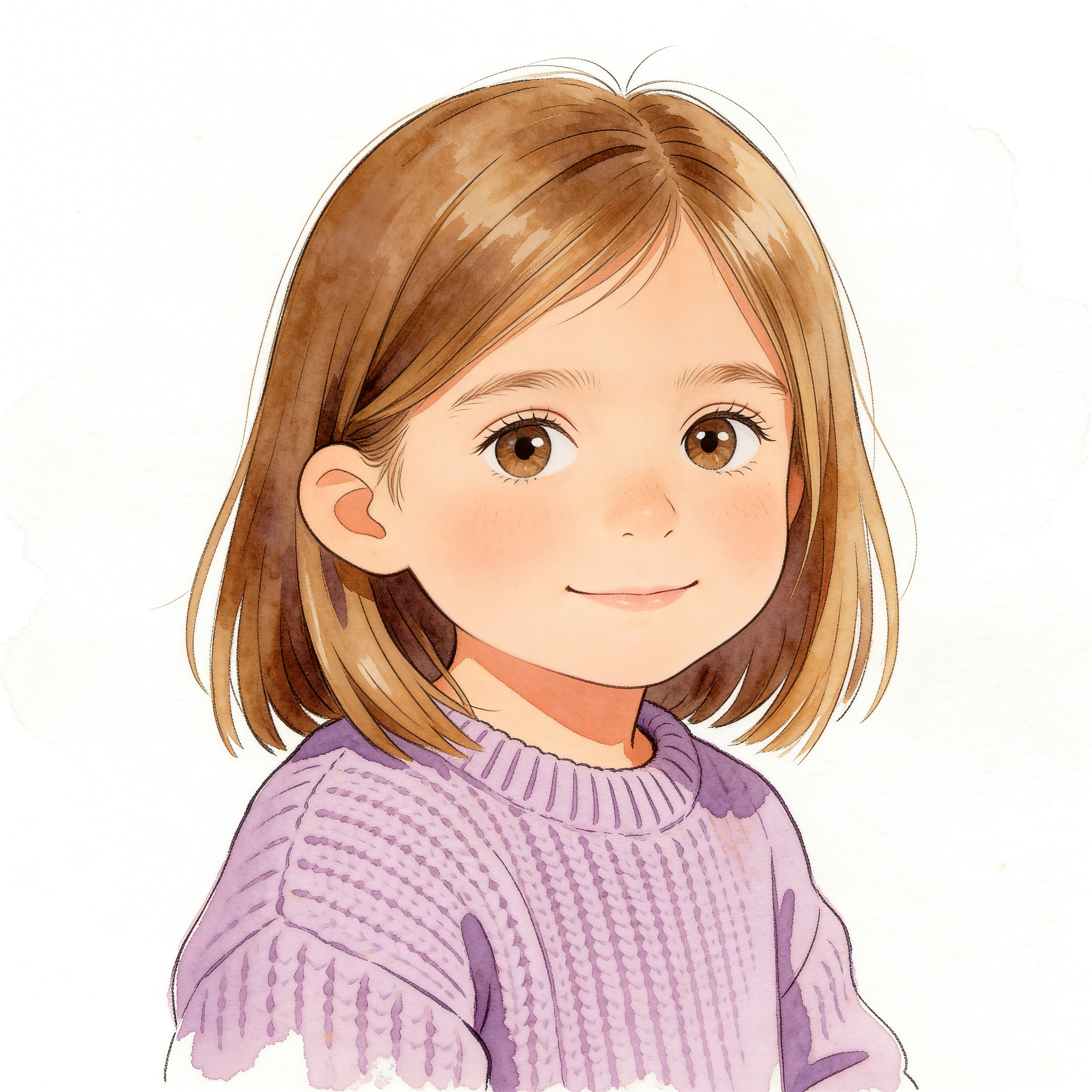 Ilustración de Lara en el cuento